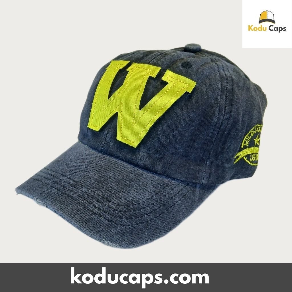 Distressed Burgundy ‘W’ Adjustable Dad Cap – Vintage Washed Letter Hat - Image 8