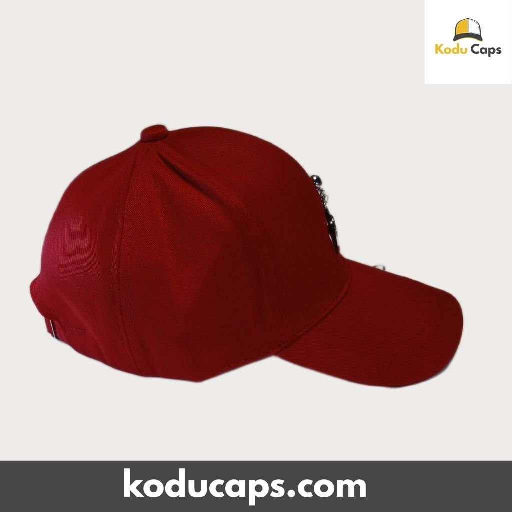 Electric Guitar Cap with Metal Piercing Rings - Rock Music Style - Image 4