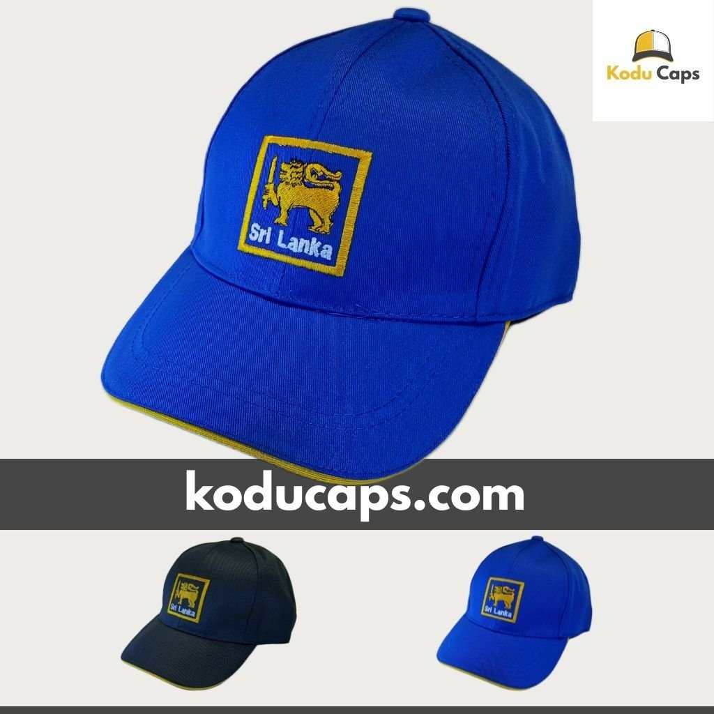 Sri Lanka Lion Emblem Cricket Cap - Yellow Embroidered Heritage