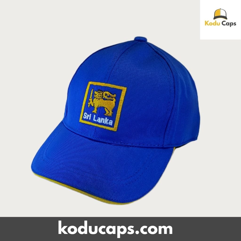 Sri Lanka Lion Emblem Cricket Cap - Yellow Embroidered Heritage - Image 2