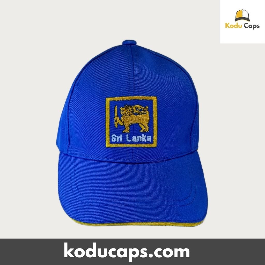 Sri Lanka Lion Emblem Cricket Cap - Yellow Embroidered Heritage - Image 3