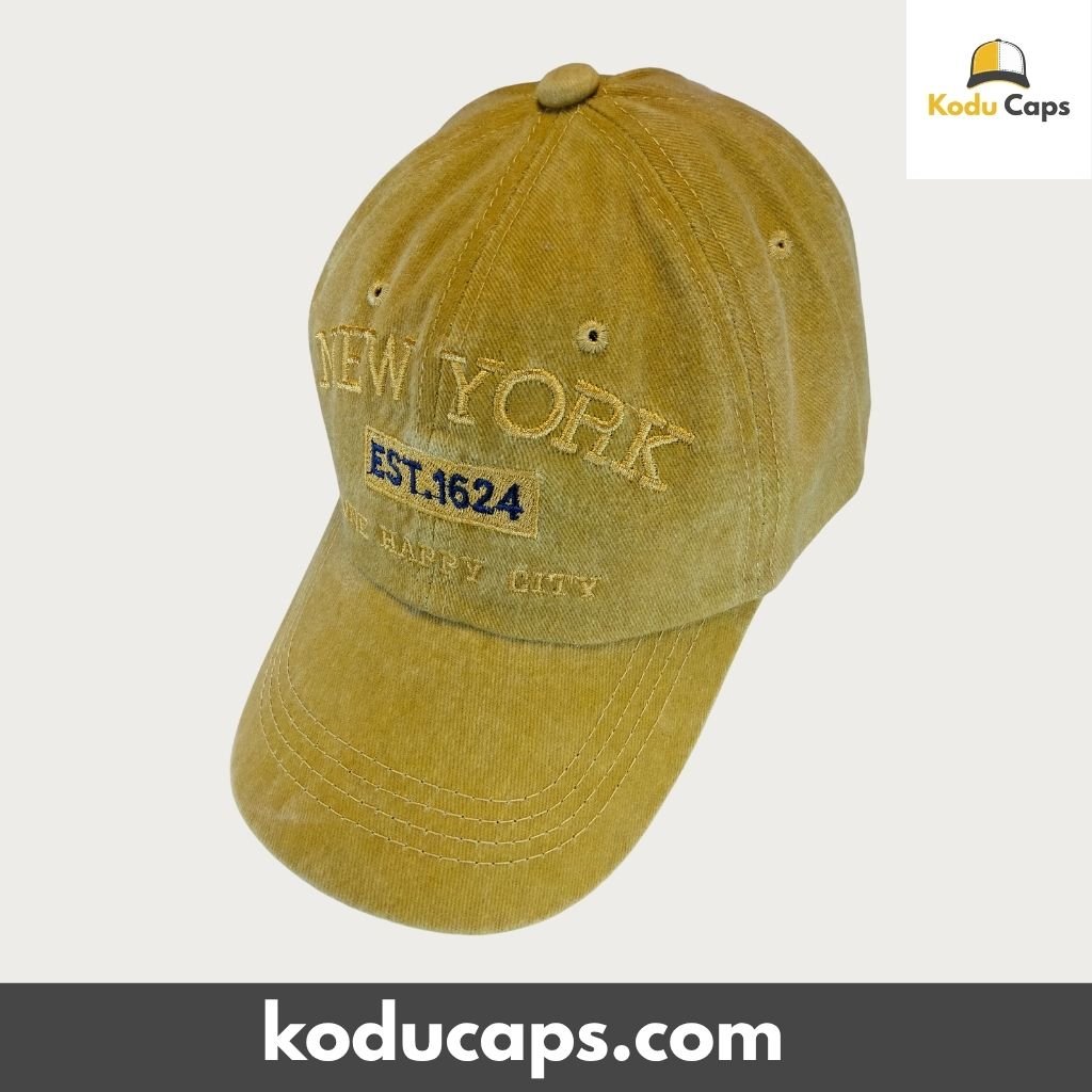 Vintage Washed Adjustable Baseball Cap - New York City Est. 1624 - Image 2