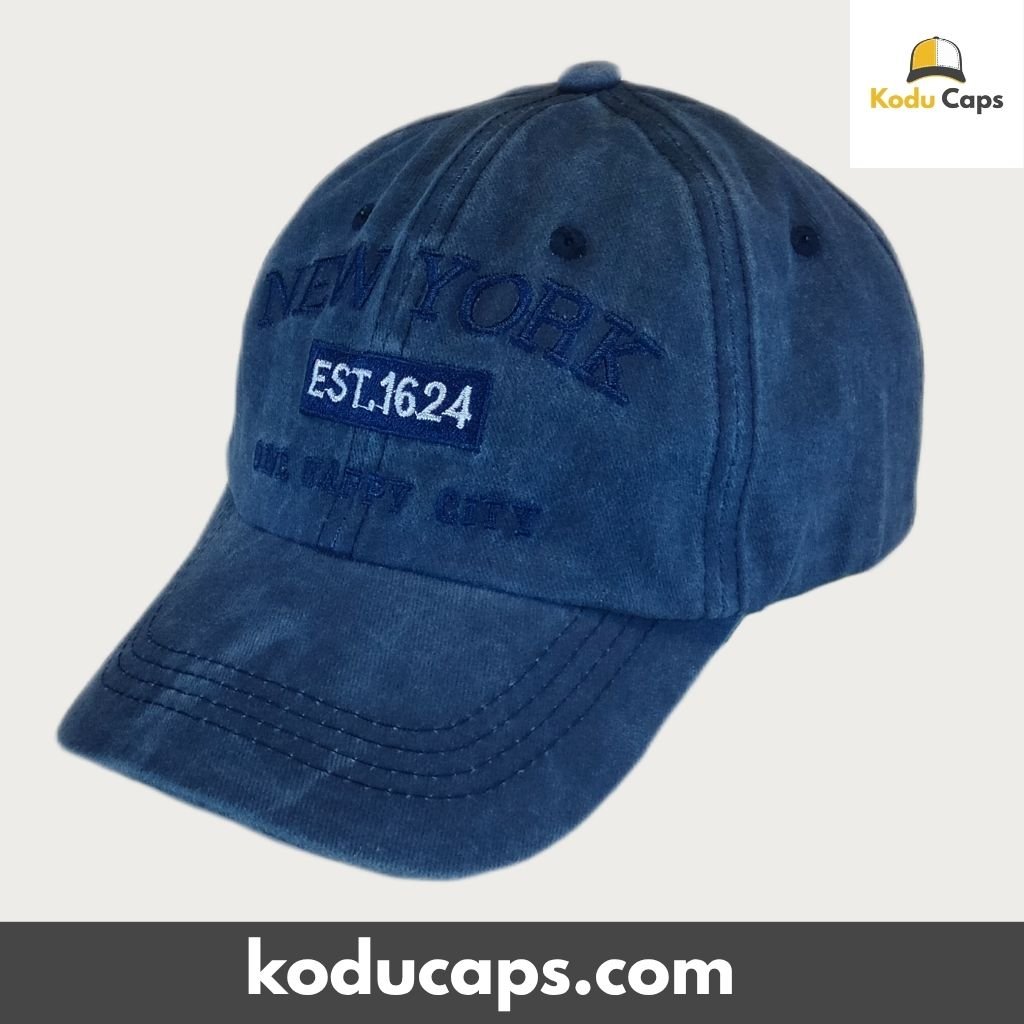 Vintage Washed Adjustable Baseball Cap - New York City Est. 1624 - Image 12