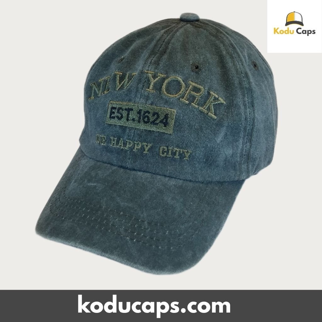 Vintage Washed Adjustable Baseball Cap - New York City Est. 1624 - Image 11