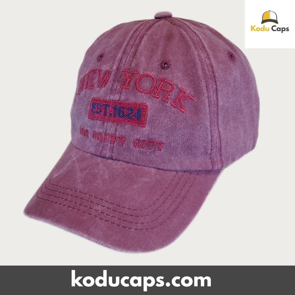 Vintage Washed Adjustable Baseball Cap - New York City Est. 1624 - Image 9